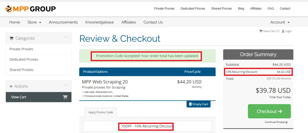 Myprivateproxy 10% off coupon code